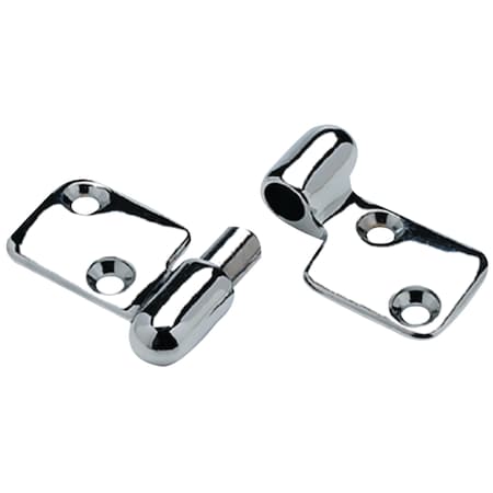 Seachoice Chrome Plated Cast Brass Take-Apart Motor Box Hinge, 3-5/16" x 2-1/8" 35111